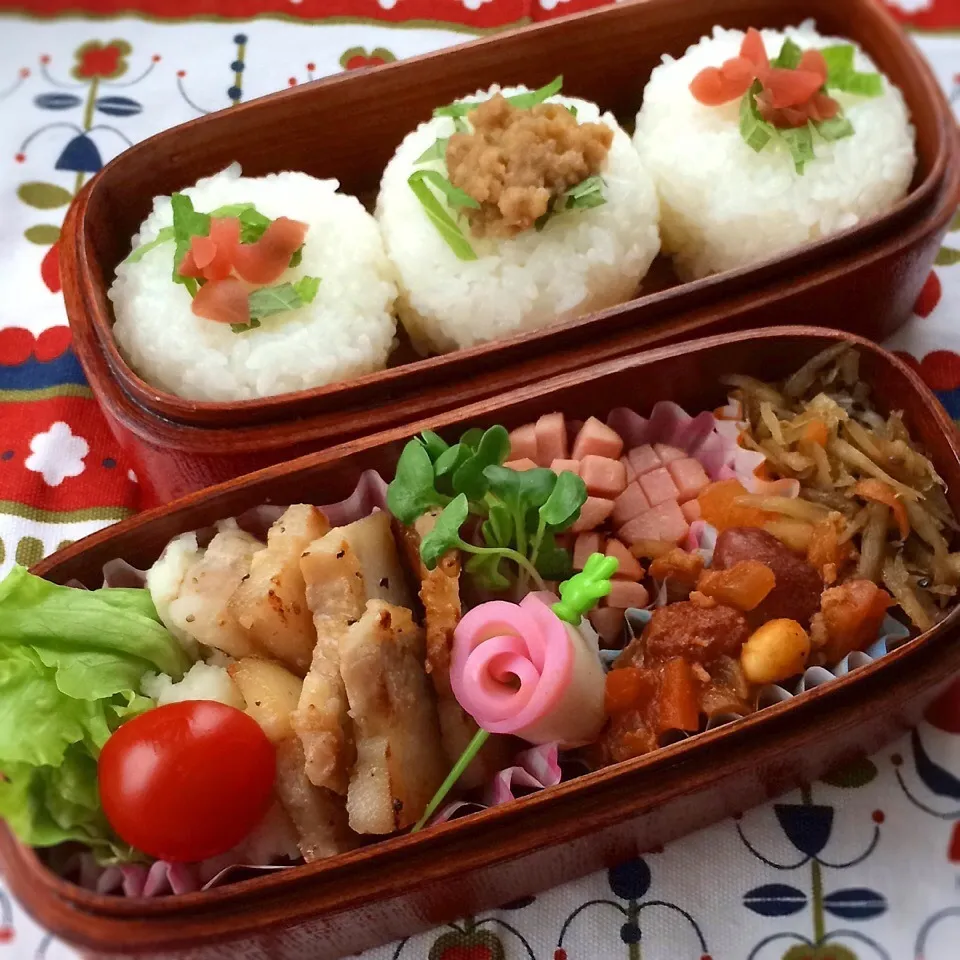 今日のお弁当(豚の塩麹焼き)|demekinさん