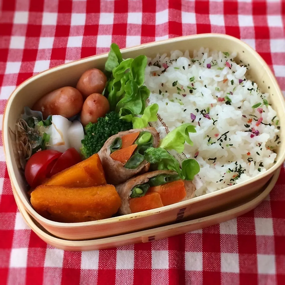 今日のお弁当(肉巻き)|demekinさん