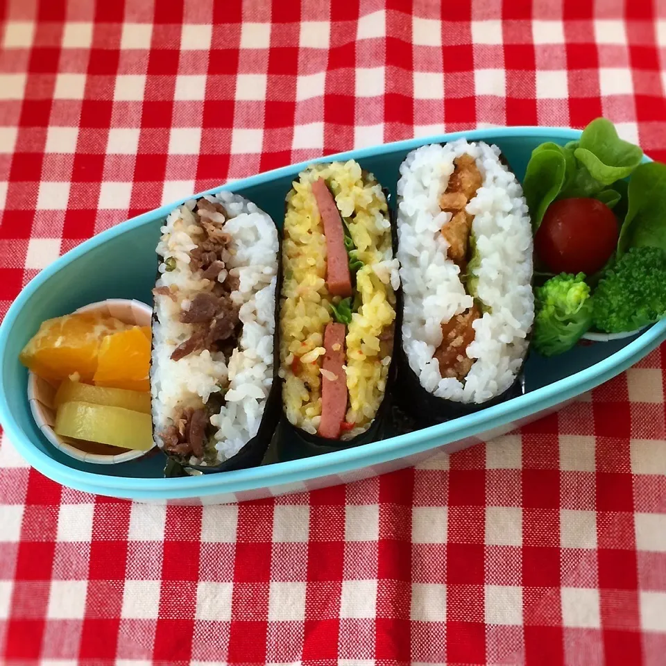 今日のお弁当(おにぎらず)|demekinさん