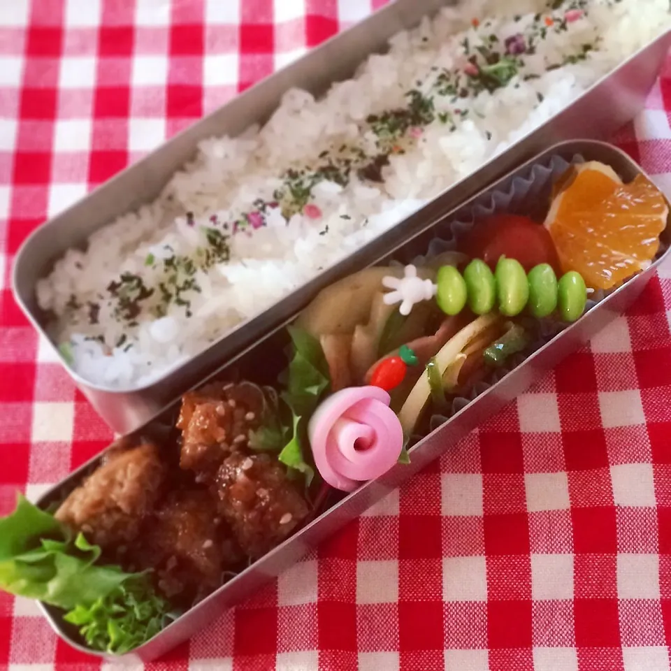 今日のお弁当(甘酢肉団子)|demekinさん