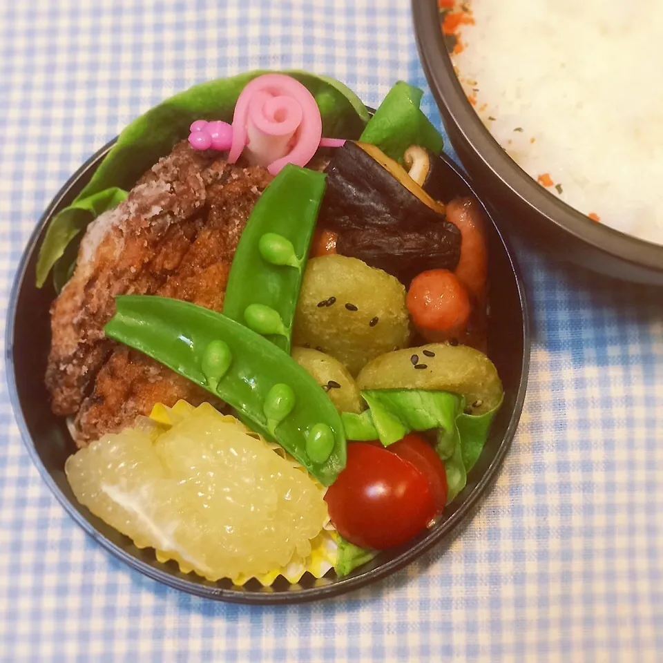 今日のお弁当(手羽中の唐揚げ)|demekinさん