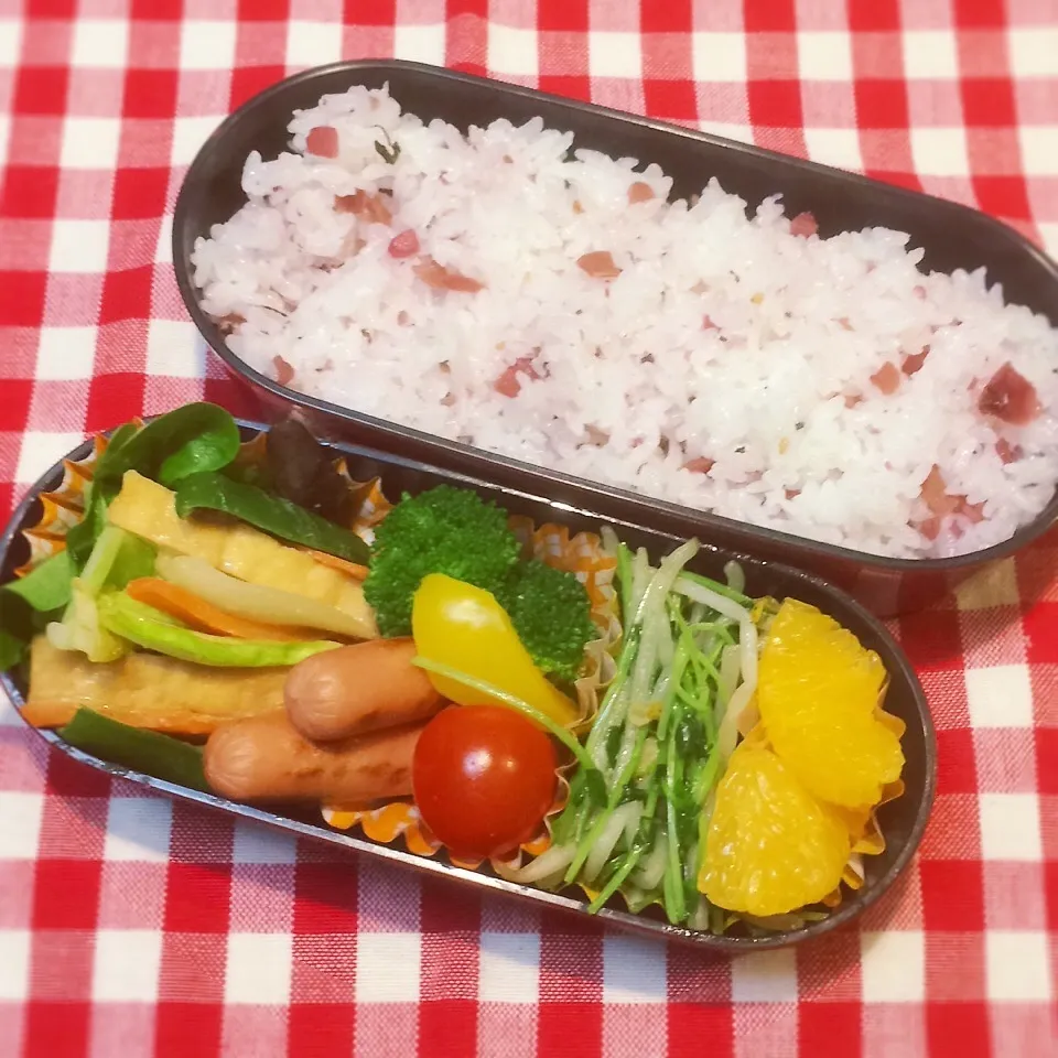 Snapdishの料理写真:今日のお弁当(厚揚げの味噌炒め)|demekinさん