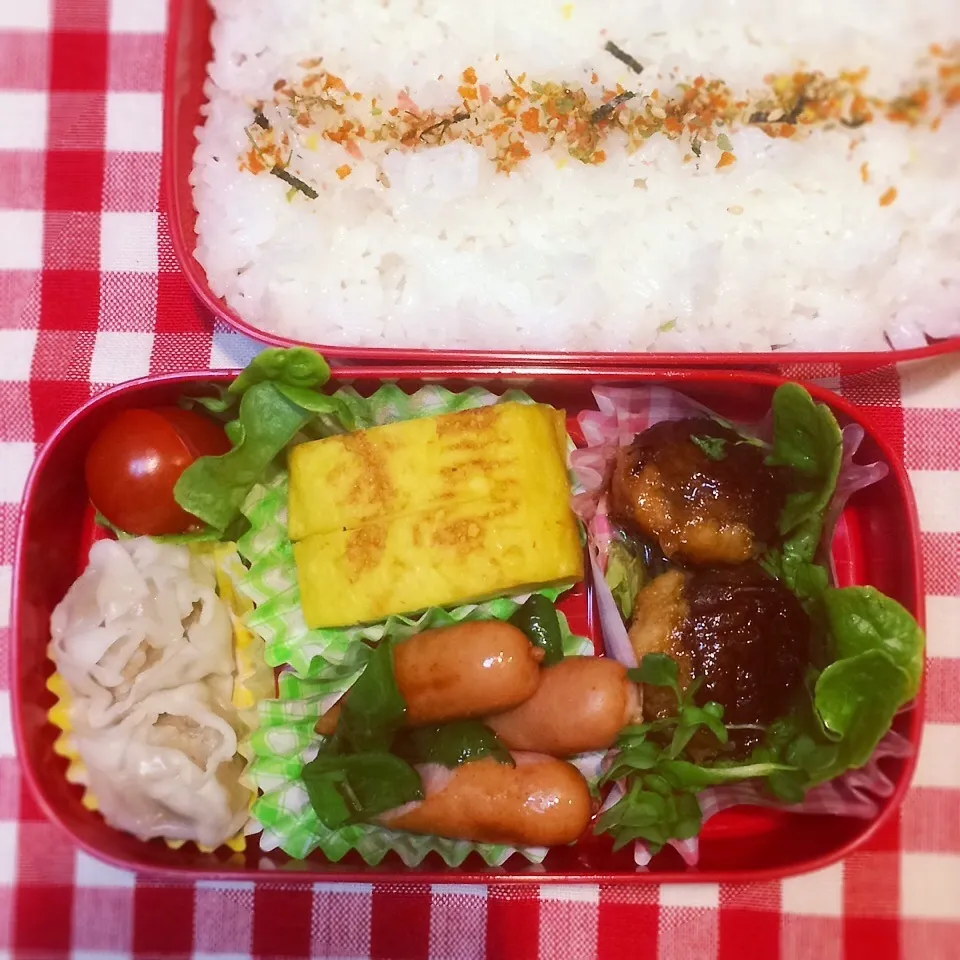 Snapdishの料理写真:今日のお弁当(椎茸つくね)|demekinさん