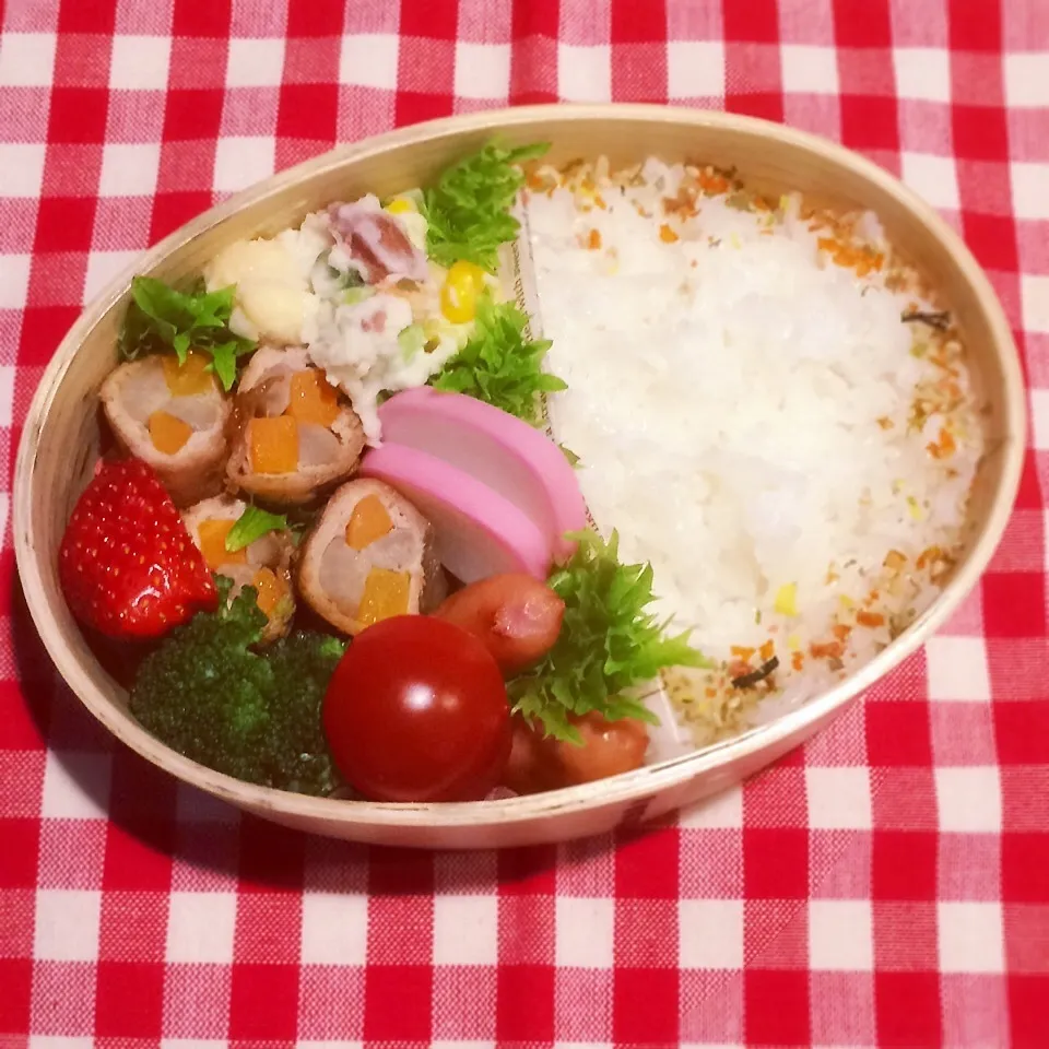 今日のお弁当(肉巻きごぼう)|demekinさん