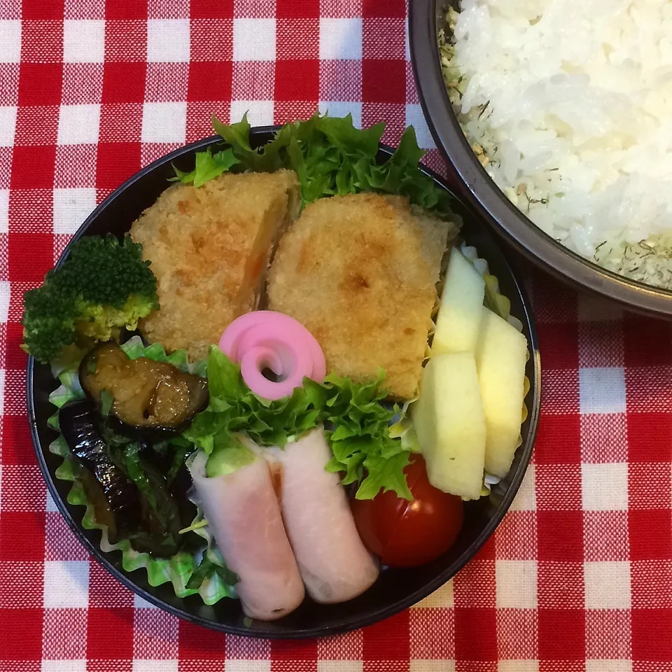 今日のお弁当(肉じゃがコロッケ)|demekinさん