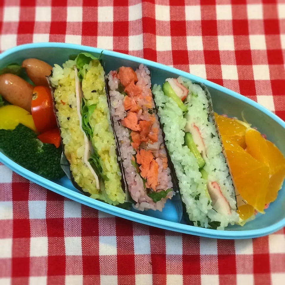 今日のお弁当(おにぎらず)|demekinさん