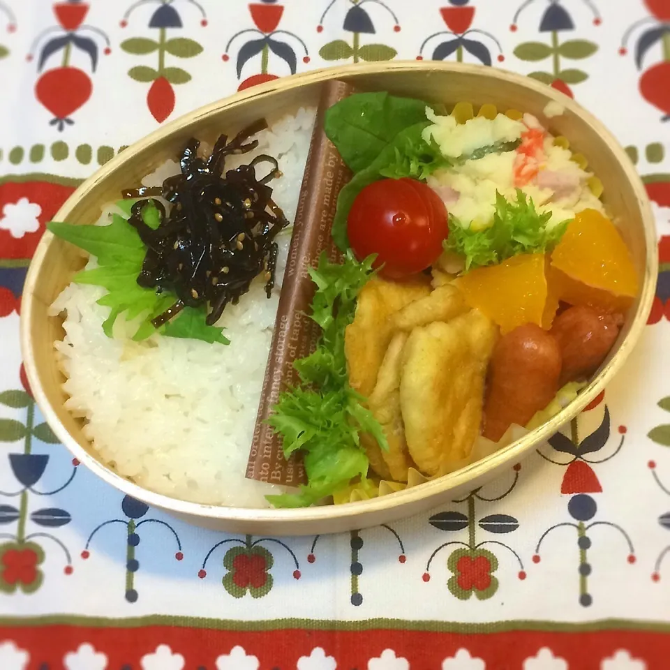 今日のお弁当(鶏肉のピカタ風)|demekinさん