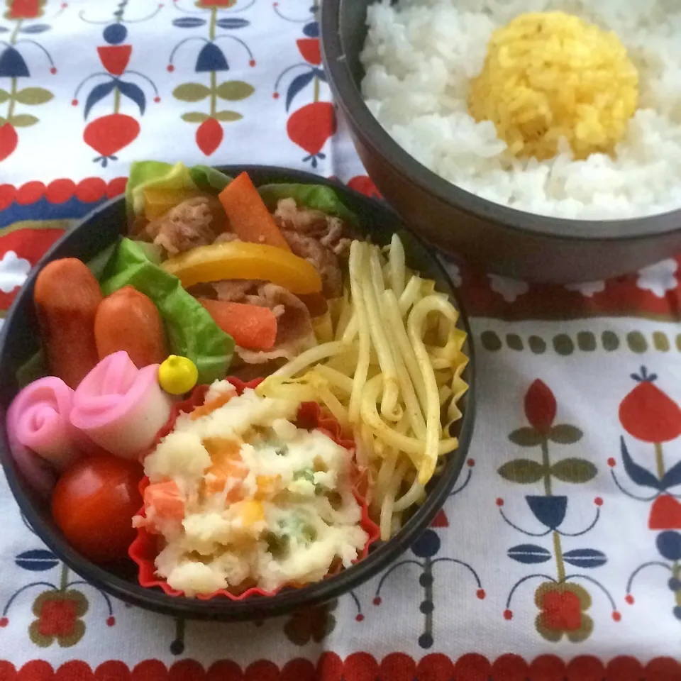 今日のお弁当(野菜炒め)|demekinさん