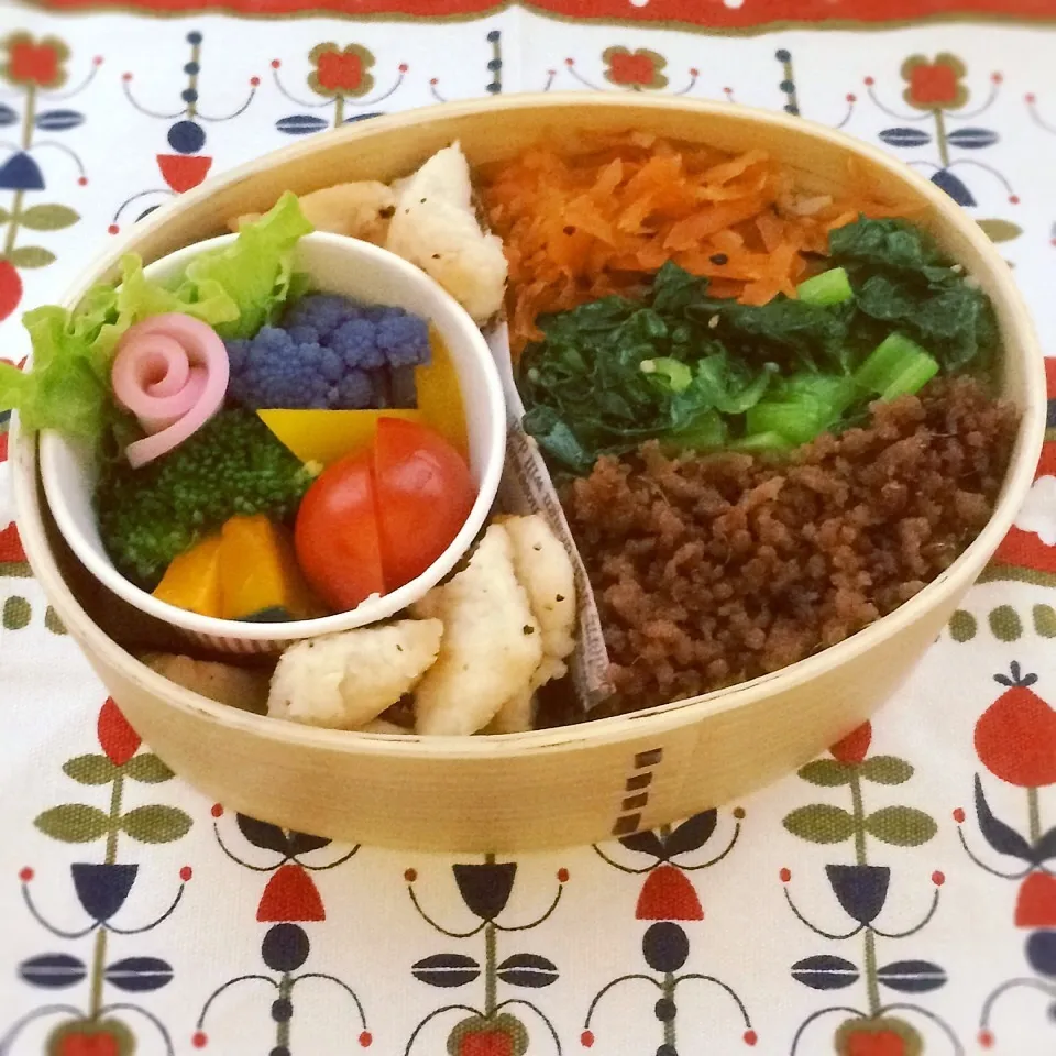 今日のお弁当(三色丼)|demekinさん