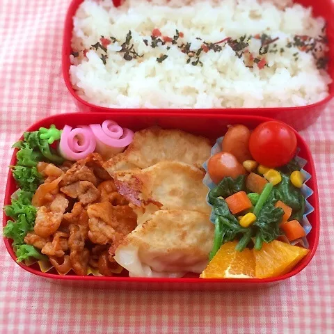 今日のお弁当(ポークチャップ)|demekinさん