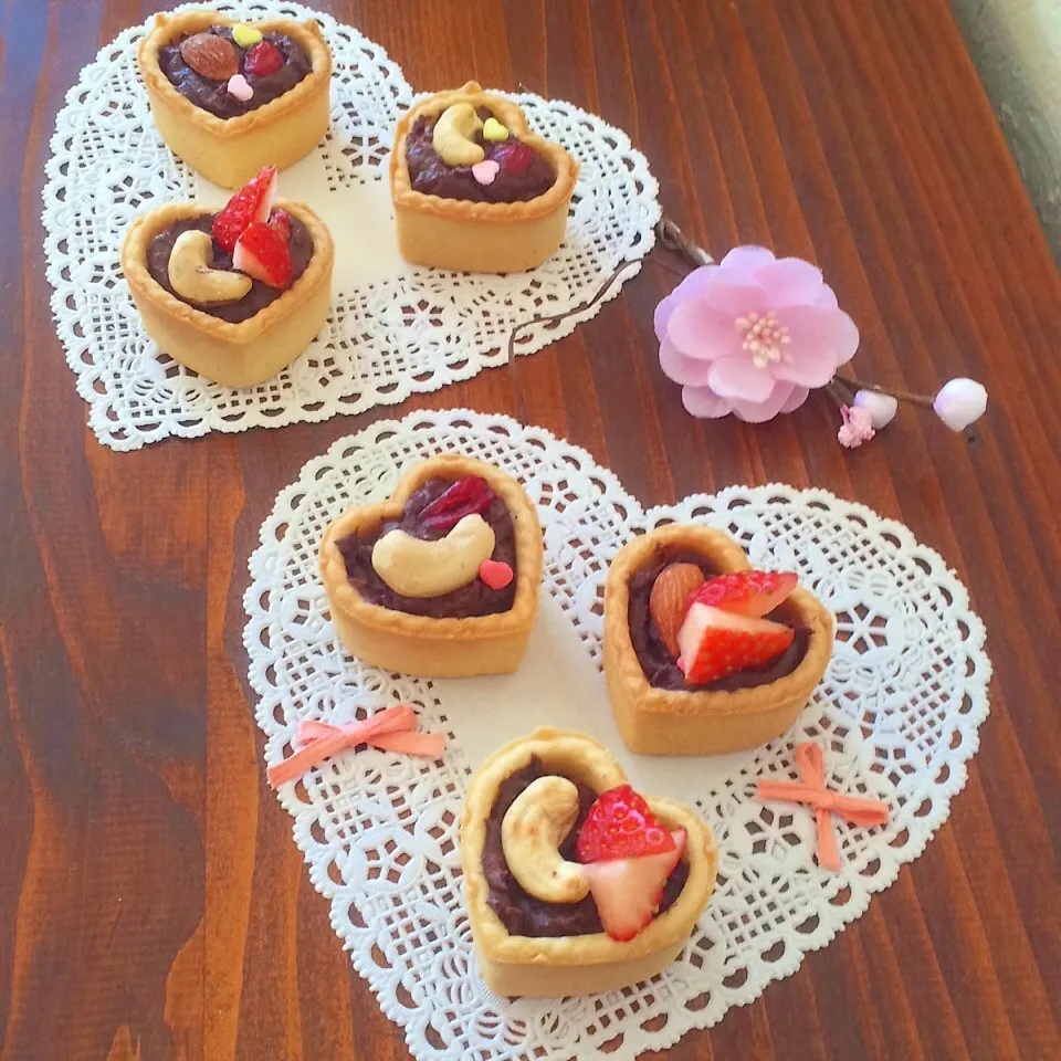 Snapdishの料理写真:Happy Valentine ♡ 生チョコタルト|ビスコさん