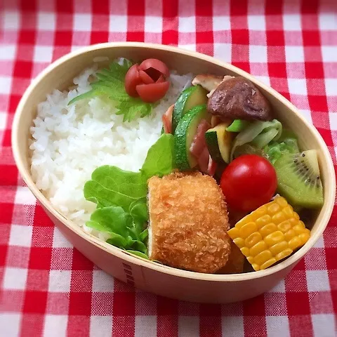 Snapdishの料理写真:今日のお弁当(ホッケのカレーフライ)|demekinさん