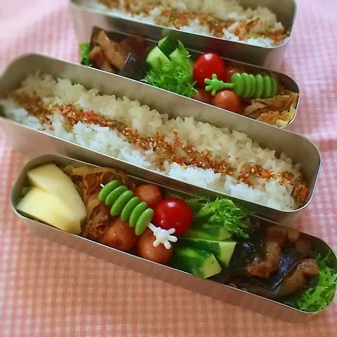 Snapdishの料理写真:今日のお弁当(豚バラと昆布の煮物)|demekinさん