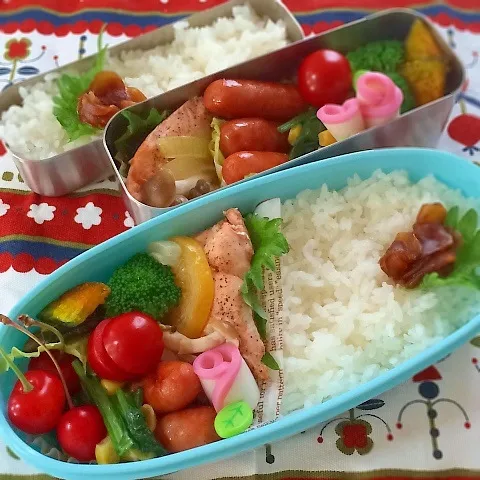 今日のお弁当(鮭のレモン塩ホイル焼き)|demekinさん