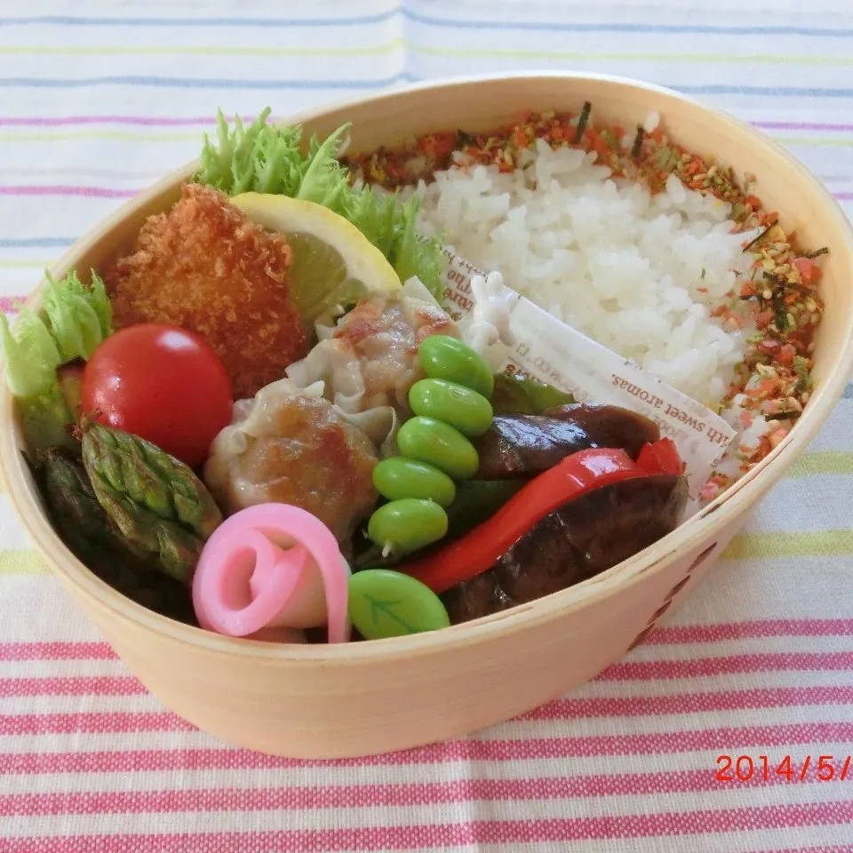 今日のお弁当（ホッケのフライ）|demekinさん