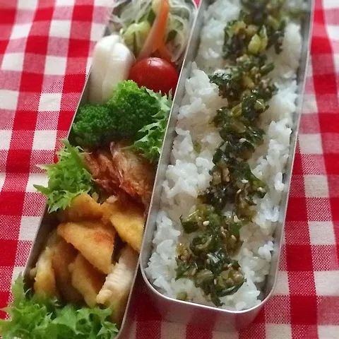 Snapdishの料理写真:今日のお弁当(チキンのピカタ風)|demekinさん