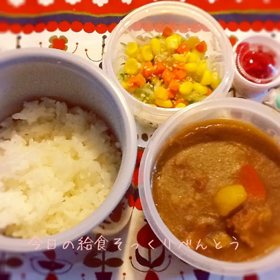 今日のお弁当 (カレーライス)|demekinさん