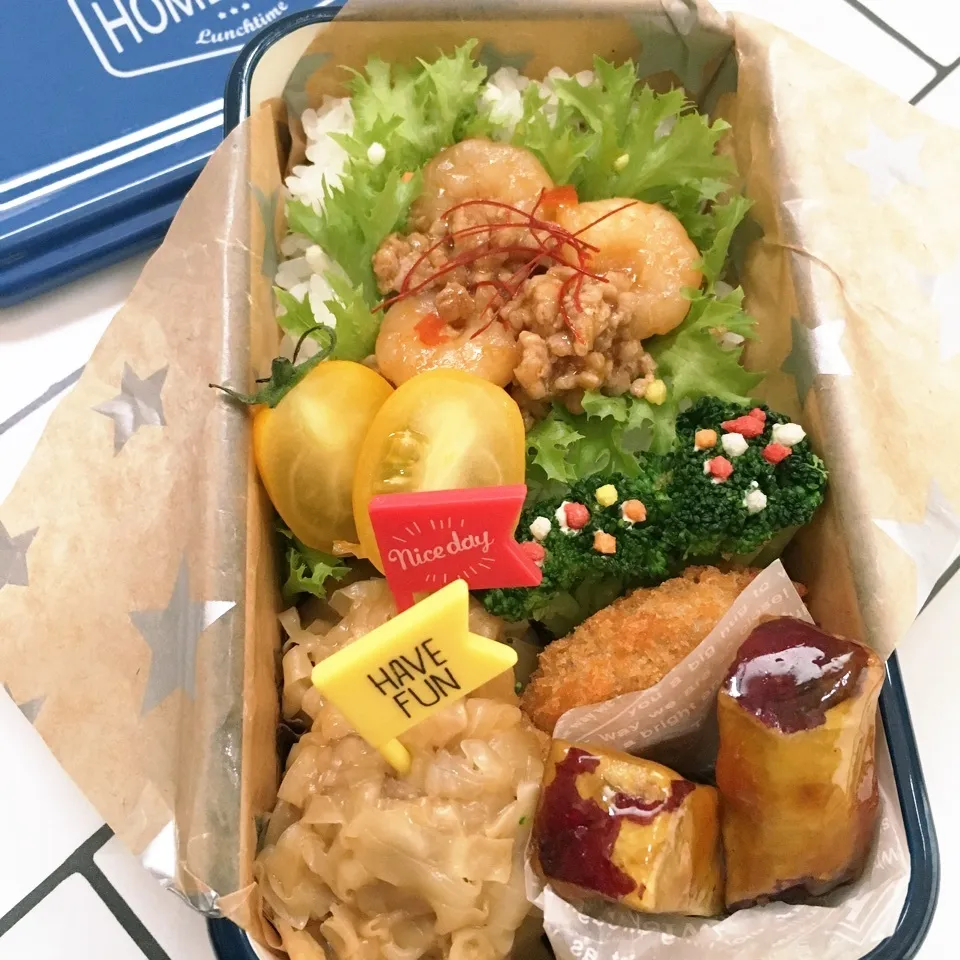 麻婆エビ弁当|りんごさん