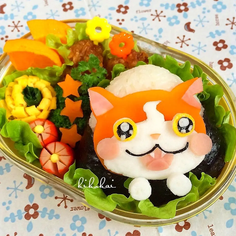 ひょっこりジバニャン♡おにぎり弁当|kiyo_taroさん