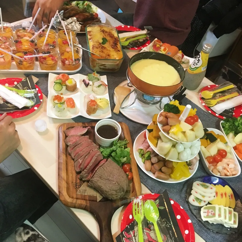 Snapdishの料理写真:クリスマスパーティー|明石 さつきさん