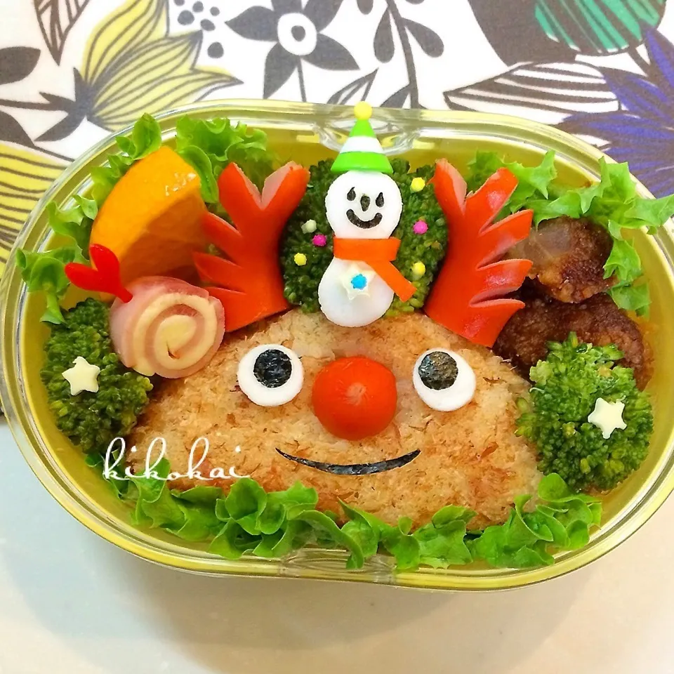 ザッキーさん♡の赤鼻のトナカイ弁当|kiyo_taroさん