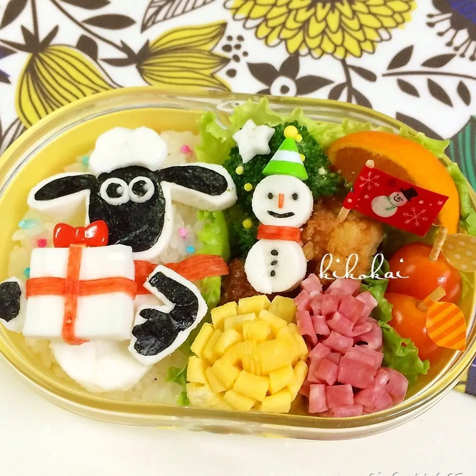 ひつじのショーン♡クリスマス弁当③×××|kiyo_taroさん