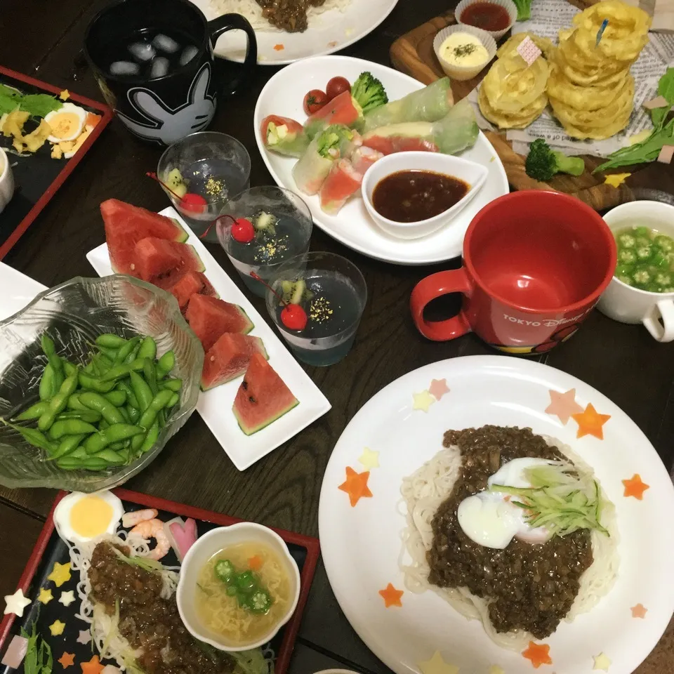 Snapdishの料理写真:大人七夕ご飯|明石 さつきさん