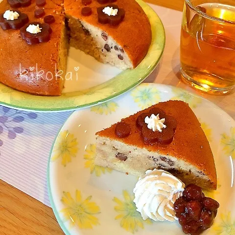 長男とオヤツ作り☆HMで小豆ケーキ|kiyo_taroさん