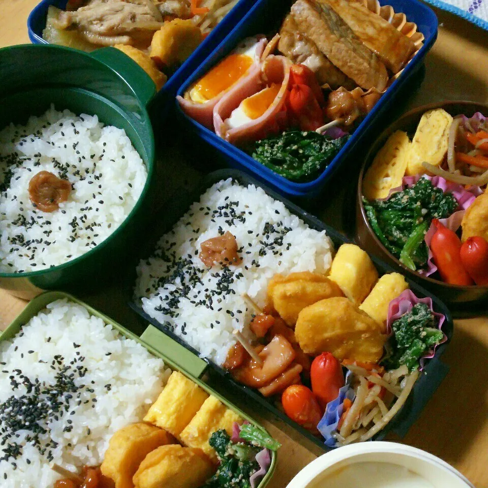 家族全員のお弁当‼|katsunさん