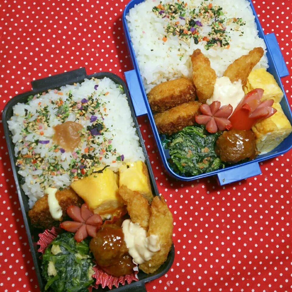 Snapdishの料理写真:中学生☆兄弟のお弁当‼12/4|katsunさん