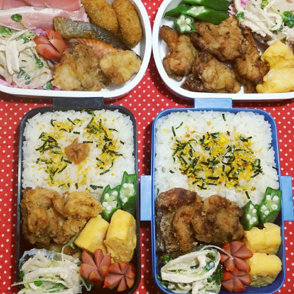 Snapdishの料理写真:家族のお弁当！10/18|katsunさん