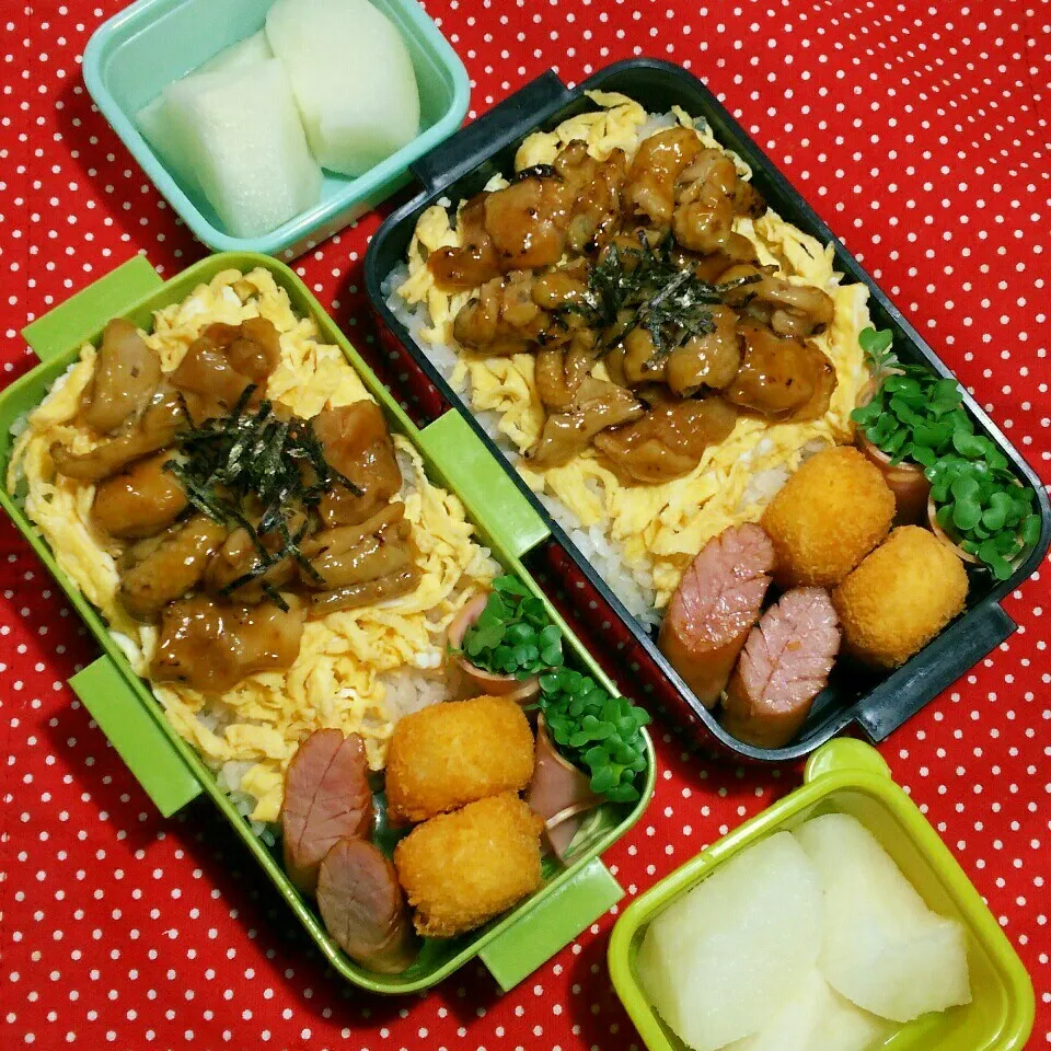 Snapdishの料理写真:中学生☆兄弟のお弁当‼9/15|katsunさん