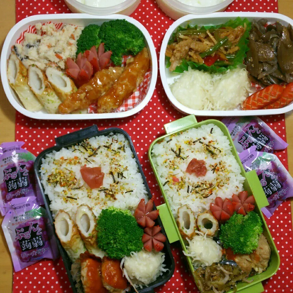 旦那さんの2食&中学生☆兄弟のお弁当‼|katsunさん