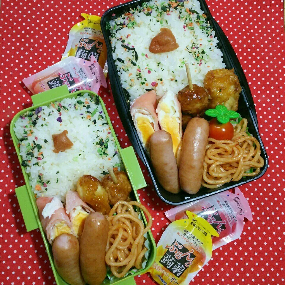 Snapdishの料理写真:中学生☆兄弟のお弁当‼7/18|katsunさん