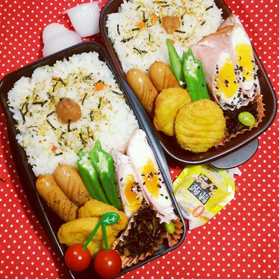 Snapdishの料理写真:中学生☆兄弟のお弁当‼7/3|katsunさん