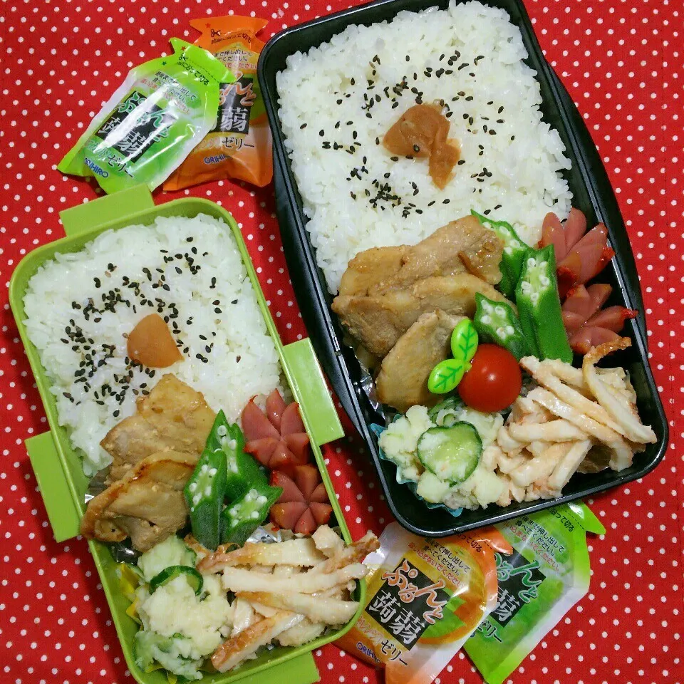 Snapdishの料理写真:中学生☆兄弟のお弁当‼6/29|katsunさん