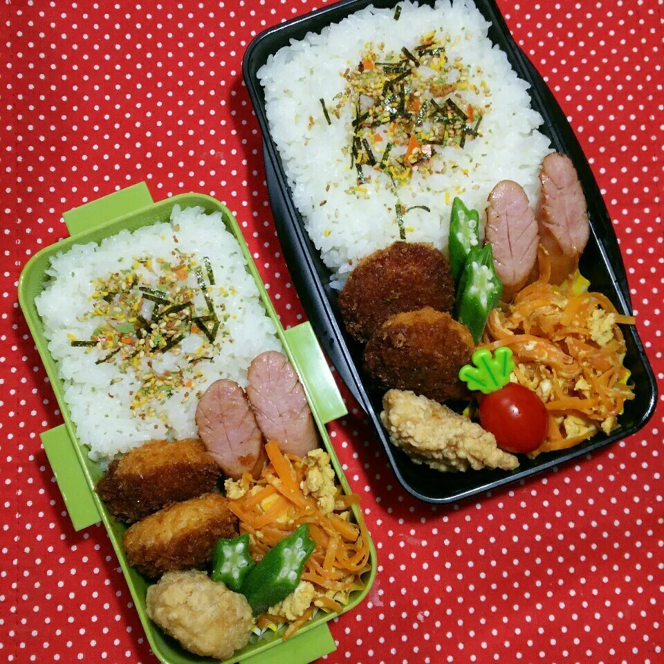 Snapdishの料理写真:中学生☆兄弟のお弁当‼6/21|katsunさん