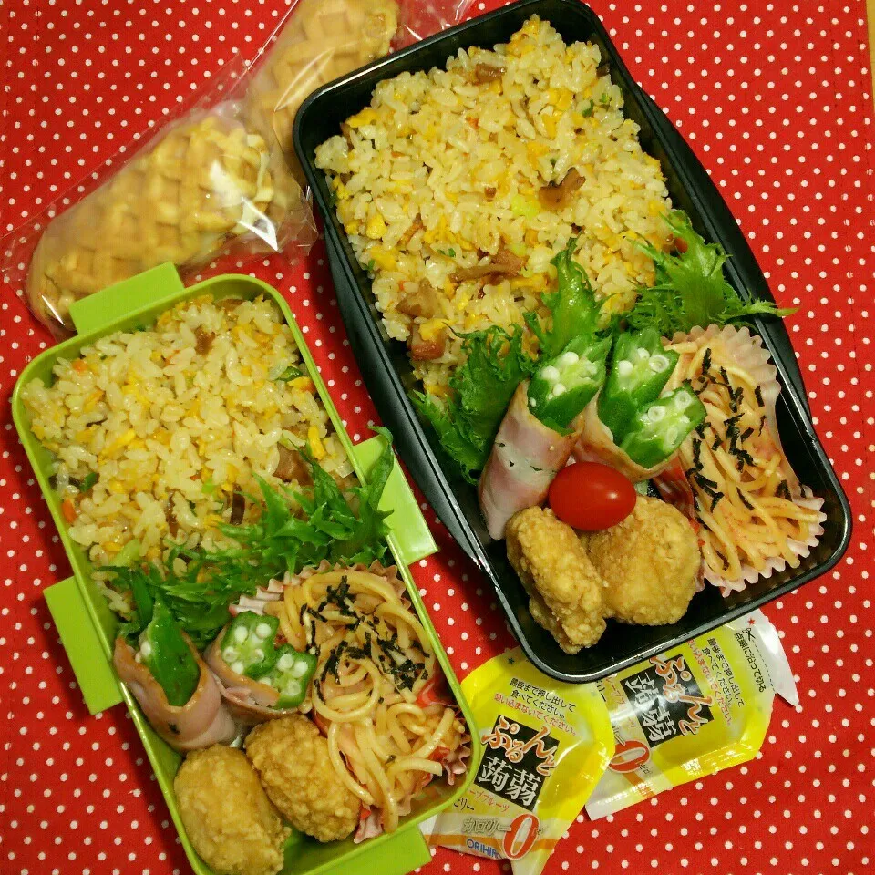 Snapdishの料理写真:中学生☆兄弟のお弁当‼期末テスト2日目|katsunさん