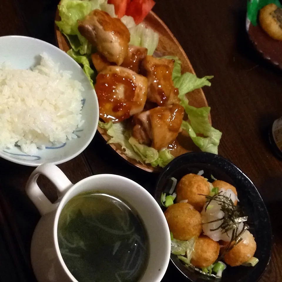 夜ご飯〜真似っこ長芋の揚げ餅ボール|明石 さつきさん