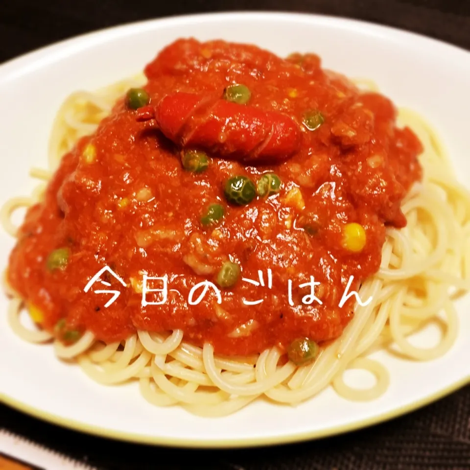 トマトソースdeパスタ🍝|えんどうくんさん