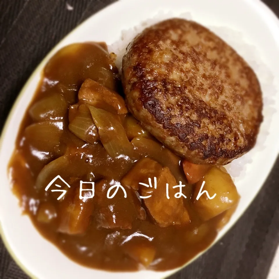 Snapdishの料理写真:ハンバーグカレー🍛|えんどうくんさん