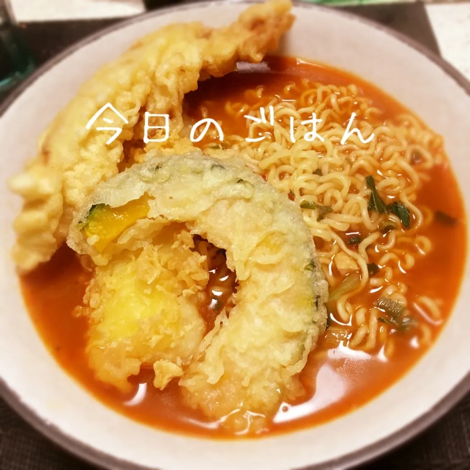 天ぷらラーメン😊|えんどうくんさん