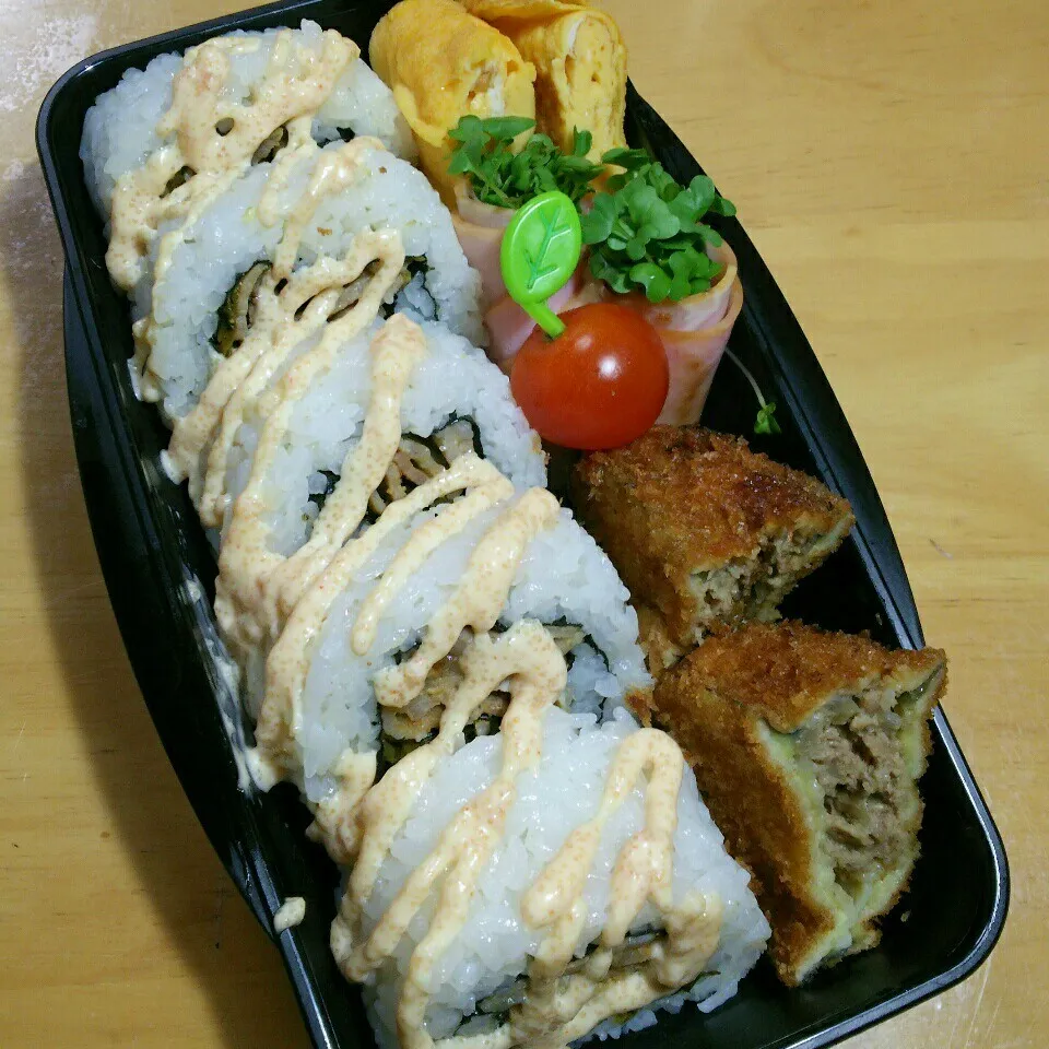 Snapdishの料理写真:中2ムスコ弁当‼3/23|katsunさん