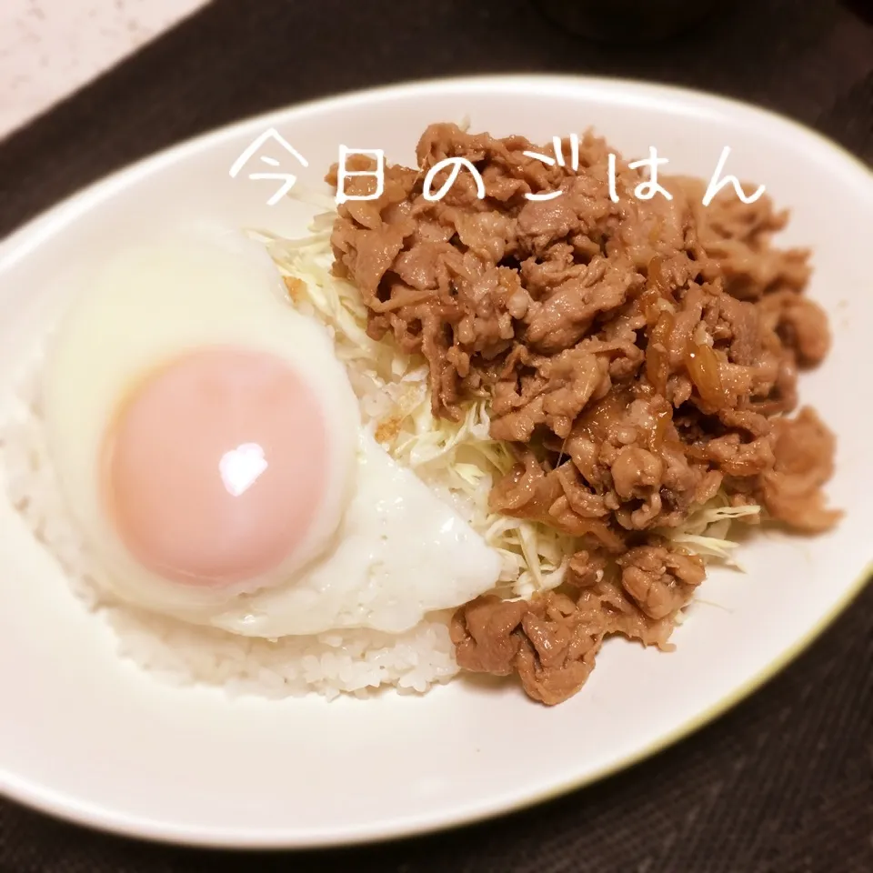 Snapdishの料理写真:生姜焼きどーん！！|えんどうくんさん