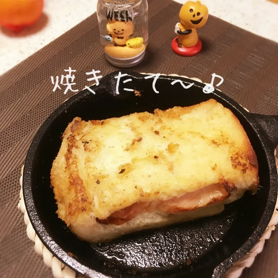 焼豚チーズinフレンチトースト♪|えんどうくんさん