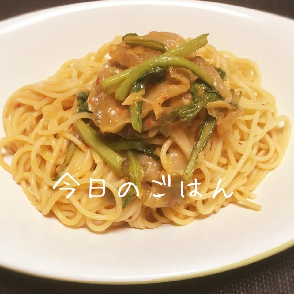 トマトクリームキムチソースパスタ！！笑|えんどうくんさん