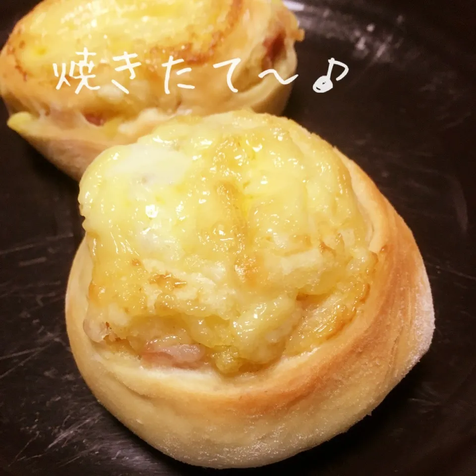 Snapdishの料理写真:スイートポテトパン(^^)|えんどうくんさん