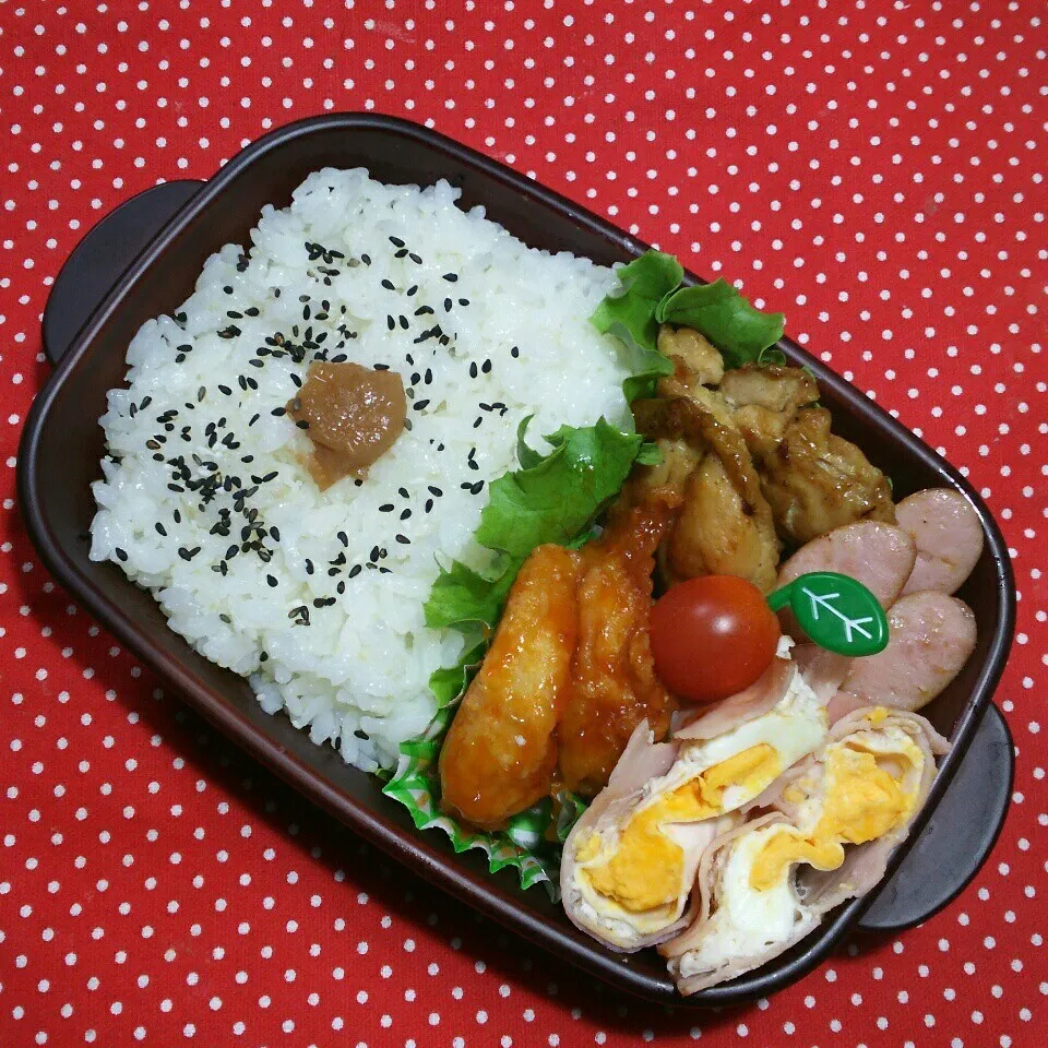 Snapdishの料理写真:中2ムスコ弁当！|katsunさん