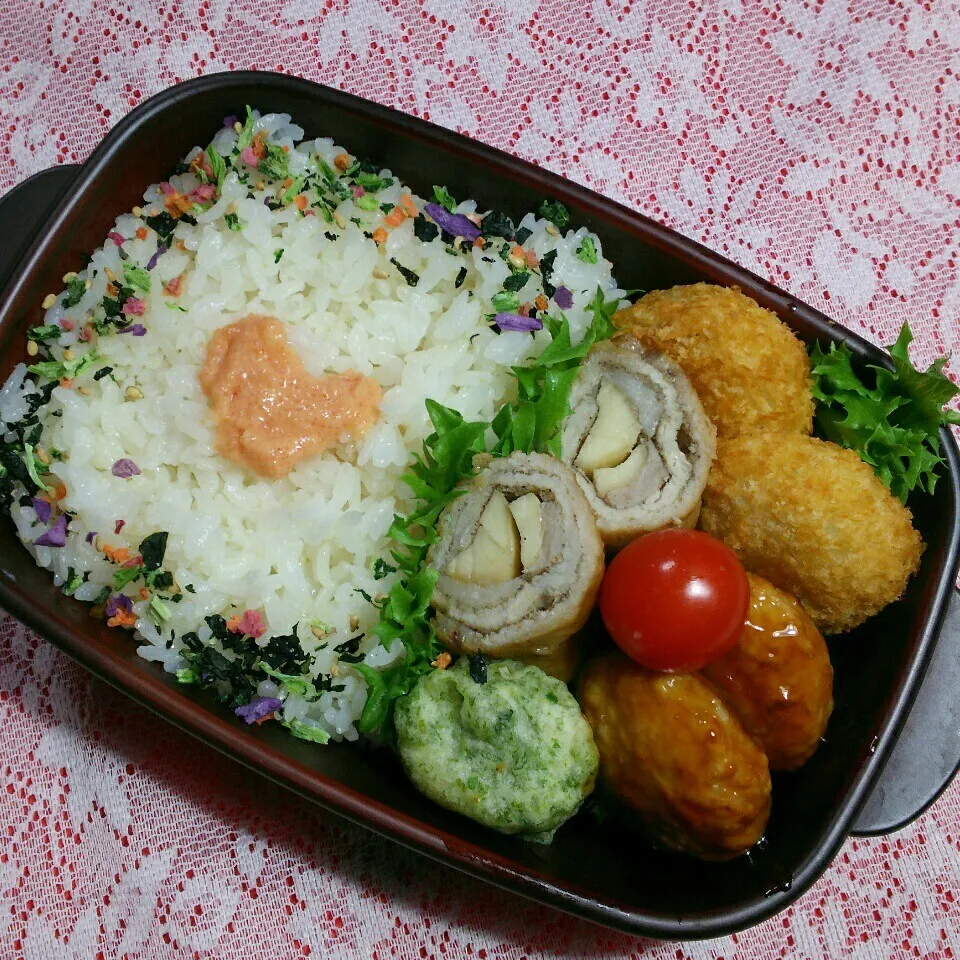 Snapdishの料理写真:中2ムスコ弁当‼|katsunさん