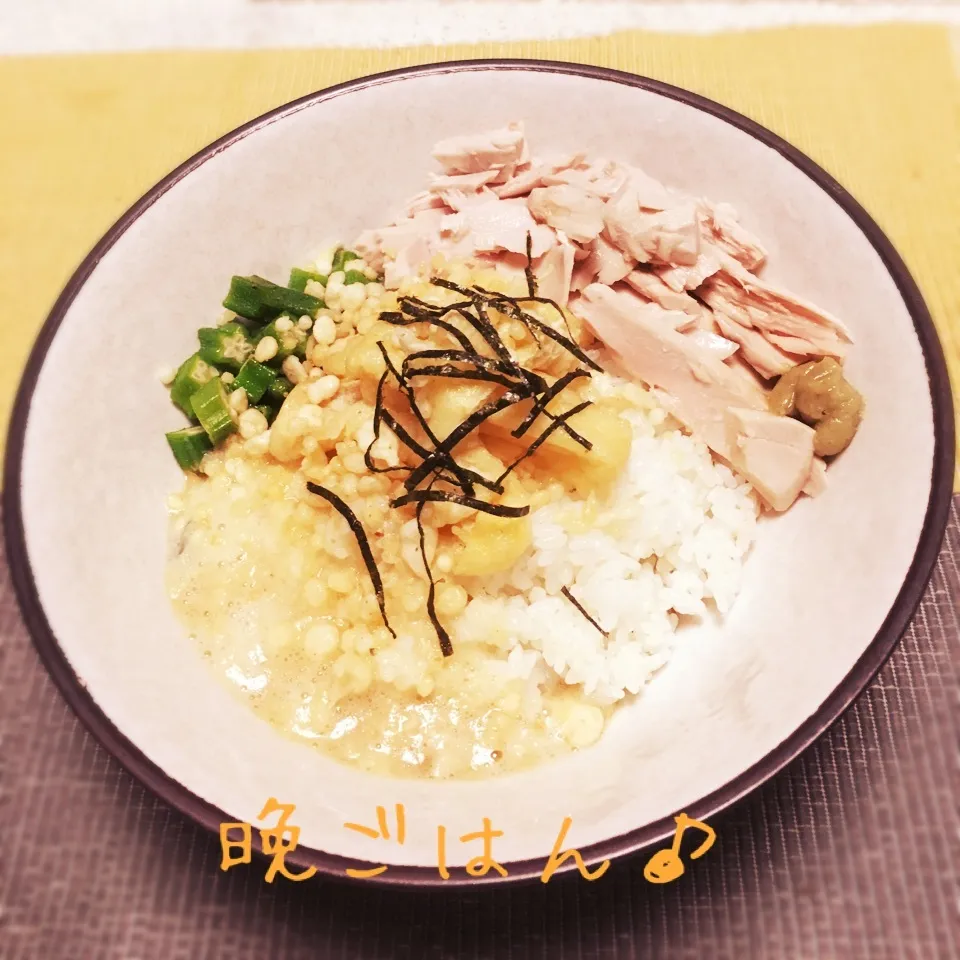 和風ネバ丼♪|えんどうくんさん